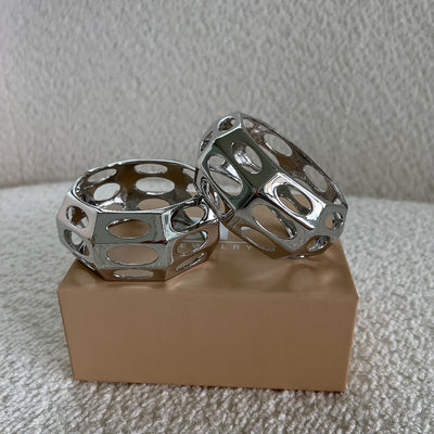 The Chrome Polkadot Bangle - BERNA PECI JEWELRY