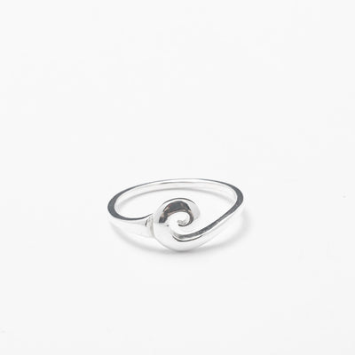 Mini Chrome Single Swirl Ring - BERNA PECI JEWELRY