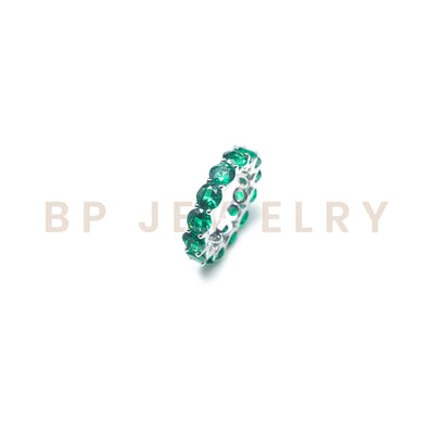 Emerald Circular Band - BERNA PECI JEWELRY