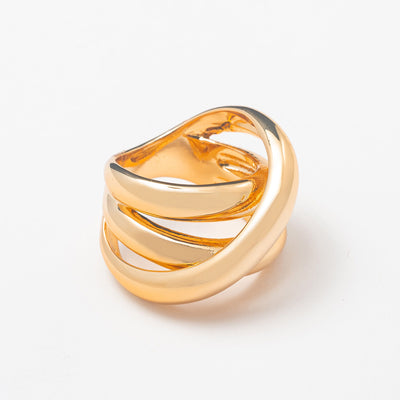 Gold Collection Circular Ring - BERNA PECI JEWELRY