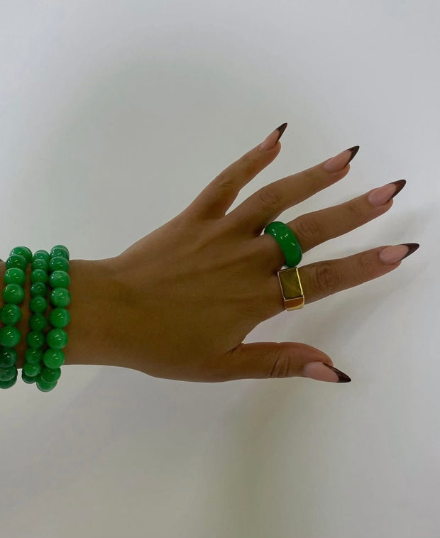 Jade Energy Ring - BERNA PECI JEWELRY