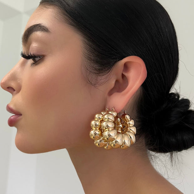 The Vintage Gold Hoops - BERNA PECI JEWELRY