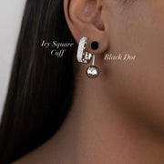 The Icy Square Cuff Earring - BERNA PECI JEWELRY