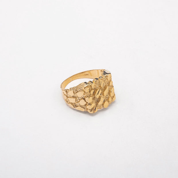 New Large Cluster 10K Solid Gold Ring - BERNA PECI JEWELRY