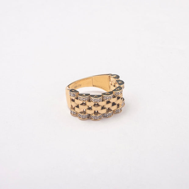 New Links 10K Solid Gold Ring - BERNA PECI JEWELRY