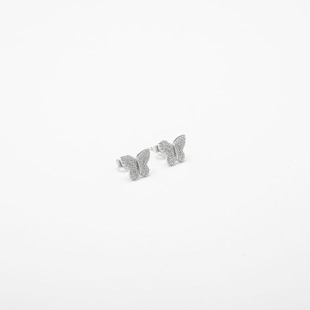 Butterfly Silver Studs - BERNA PECI JEWELRY