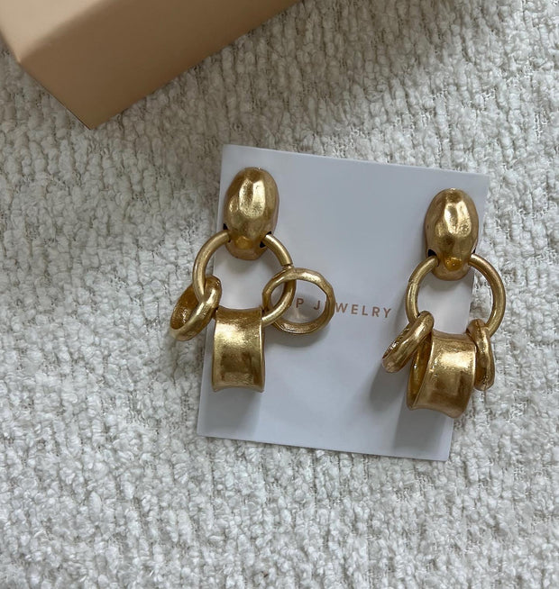 The West Palm Gold Earrings - BERNA PECI JEWELRY
