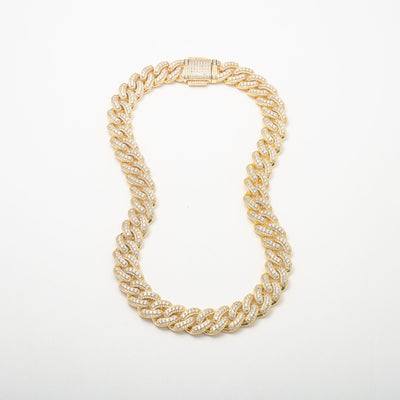 Gold Chunky Ice Cuban - BERNA PECI JEWELRY