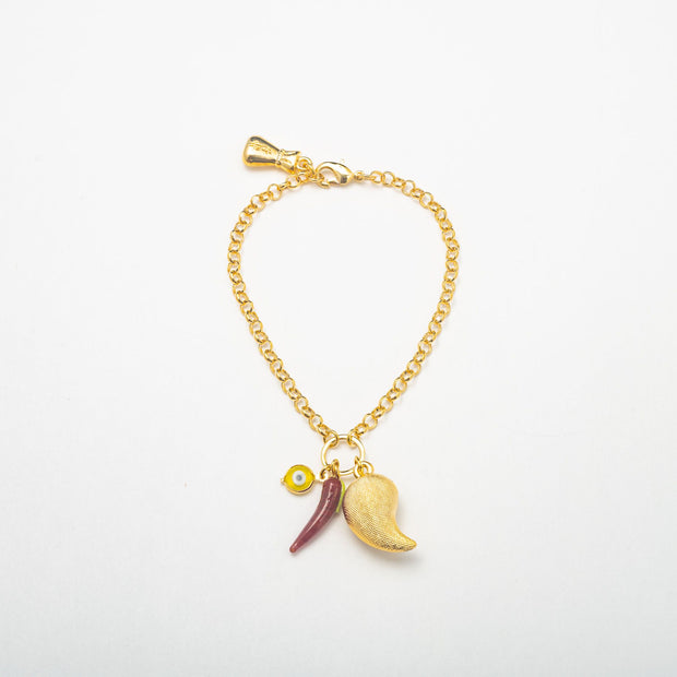 BP Gold Lucky Anklet - BERNA PECI JEWELRY