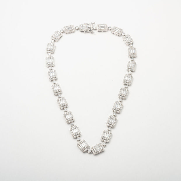 Baguette Links Crystal Chain - BERNA PECI JEWELRY