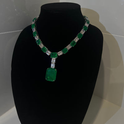 Handmade Emerald Crystal Necklace - BERNA PECI JEWELRY