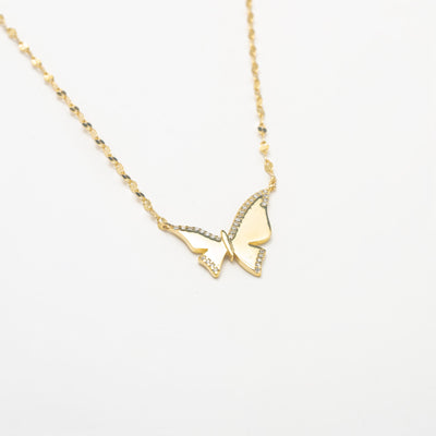 The Gold Butterfly Necklace - BERNA PECI JEWELRY