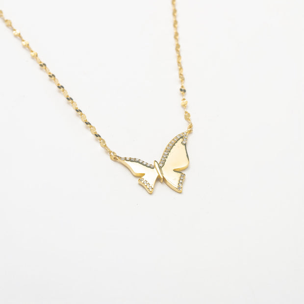 The Gold Butterfly Necklace - BERNA PECI JEWELRY