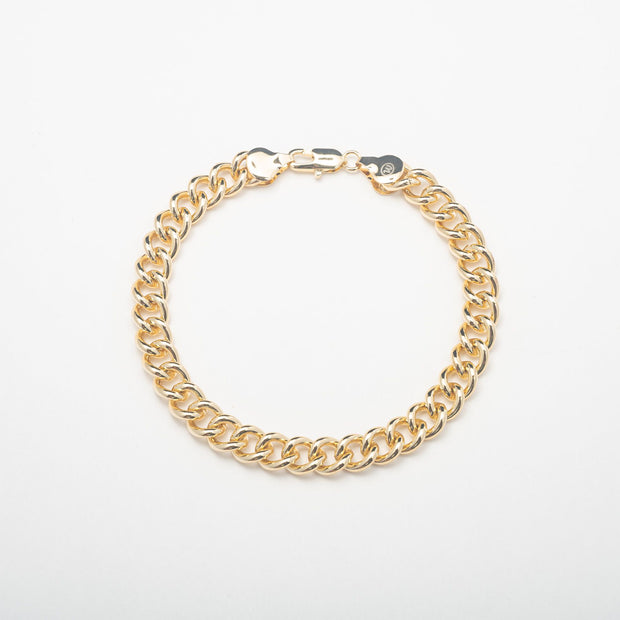 Classic Thick Gold Anklet - BERNA PECI JEWELRY