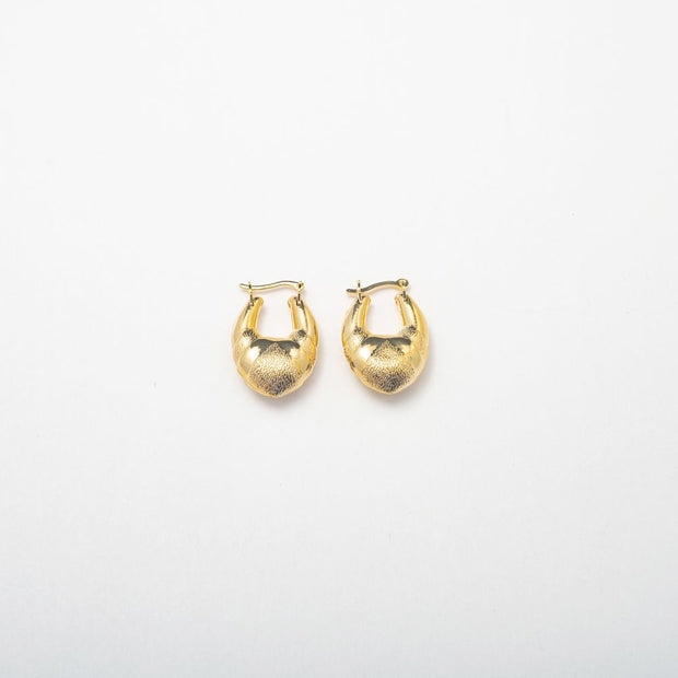 Mini Gold Vintage Hoops - BERNA PECI JEWELRY