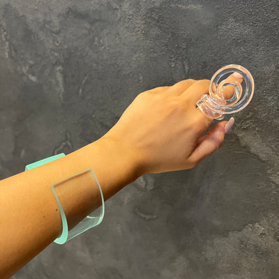 The Crystal Clear Solid Cuff - BERNA PECI JEWELRY