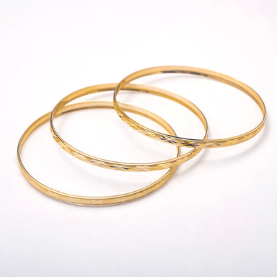 The First 10K Solid Gold Bangle - BERNA PECI JEWELRY