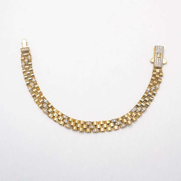 New Gold Links 10K Solid Gold Bracelet - BERNA PECI JEWELRY
