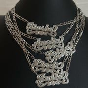 Double Plated Custom Nameplate - BERNA PECI JEWELRY