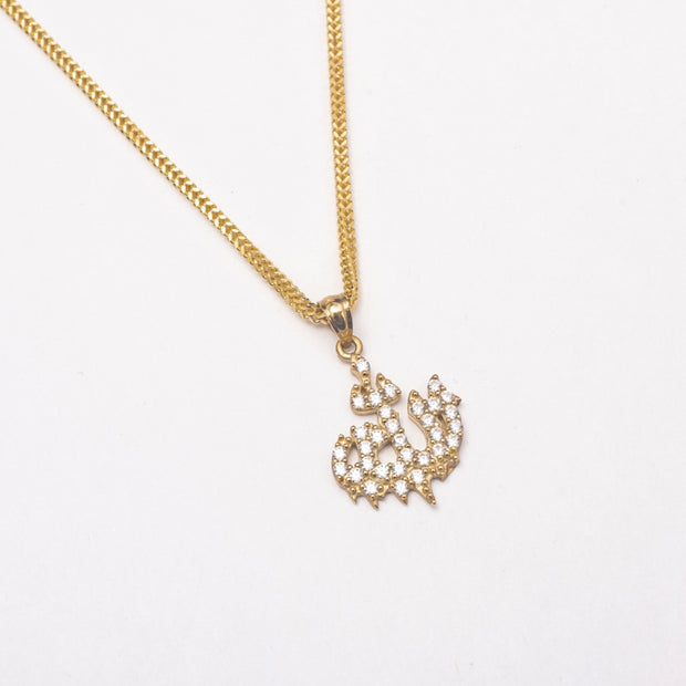 New Allah 10K Solid Gold Necklace - BERNA PECI JEWELRY