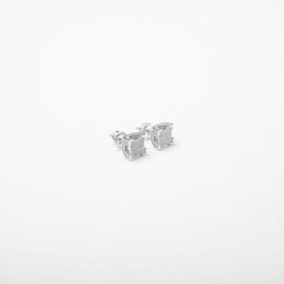 Crown Silver Icy Studs - BERNA PECI JEWELRY