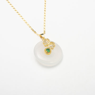Light Clear Stone Necklace - BERNA PECI JEWELRY