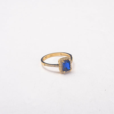 New Sapphire 10K Solid Gold Ring - BERNA PECI JEWELRY