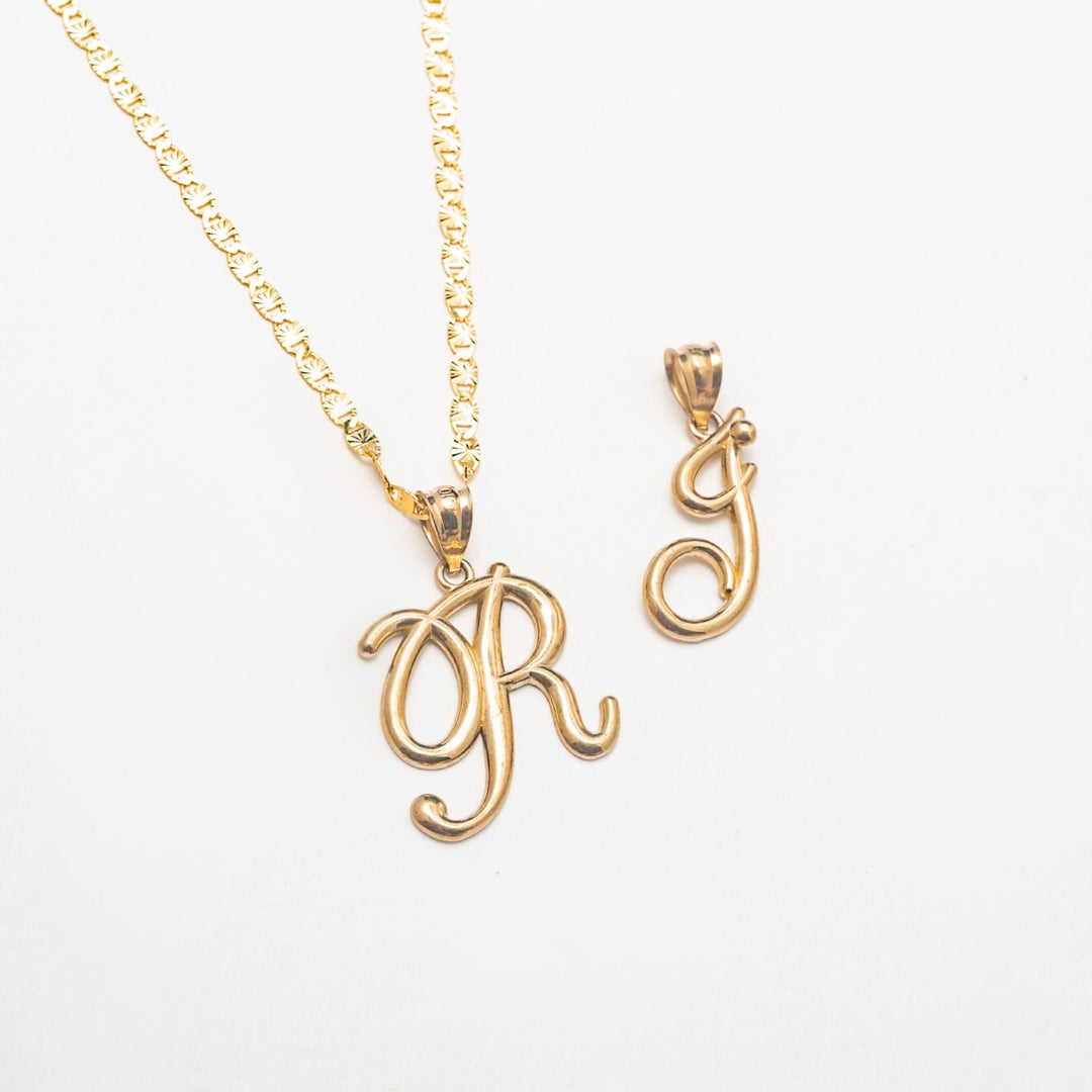 Cursive Letter R Necklace