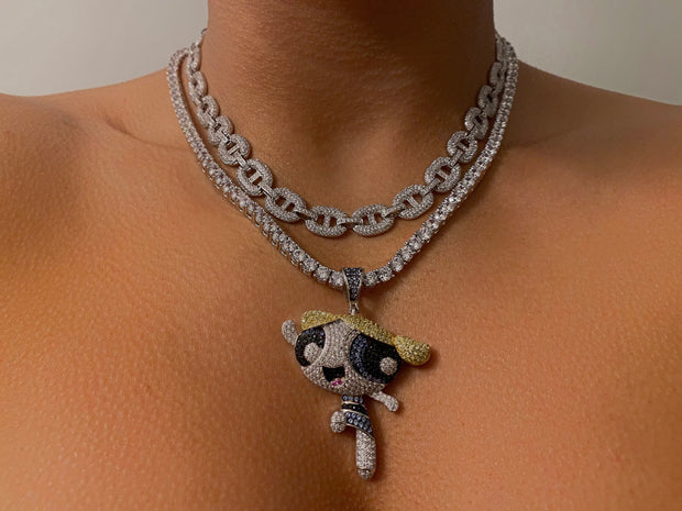 Iced Out Bubbles Necklace - BERNA PECI JEWELRY