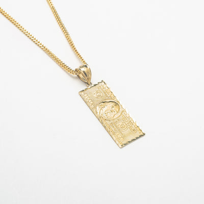 10K Solid Gold Year of Wealth Necklace - BERNA PECI JEWELRY