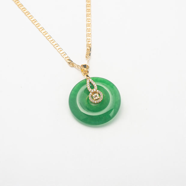 New Circular Jade Necklace - BERNA PECI JEWELRY