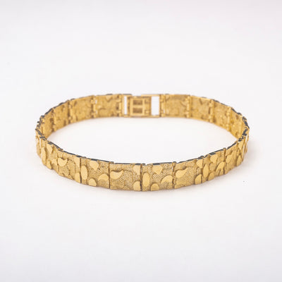 New Thick New York 10K Solid Gold Bracelet - BERNA PECI JEWELRY