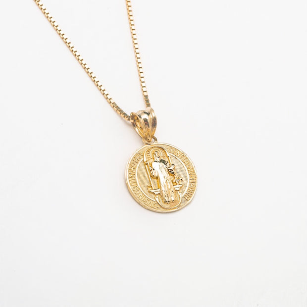 10K Solid Gold Pendant Necklace - BERNA PECI JEWELRY