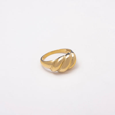 New Croissant 10K Solid Gold Ring - BERNA PECI JEWELRY