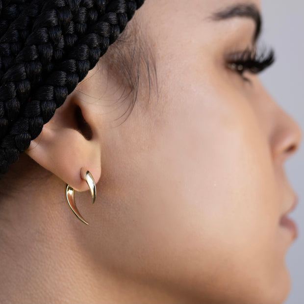 The Gold 3D Stud Earring - BERNA PECI JEWELRY