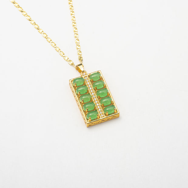 Jade Box Necklace - BERNA PECI JEWELRY