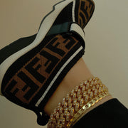 Gold Cuban Anklet - BERNA PECI JEWELRY