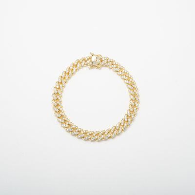 Gold All Around Crystal Anklet - BERNA PECI JEWELRY