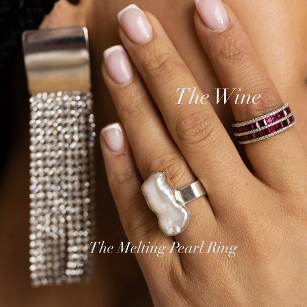 The Melting Pearl Ring - BERNA PECI JEWELRY