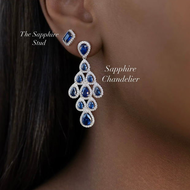 The Sapphire Stud - BERNA PECI JEWELRY