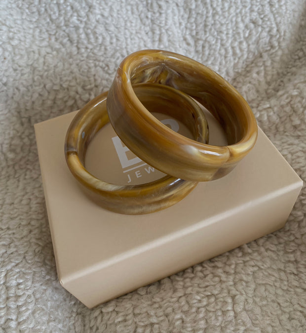 Mocha Swirl Bangle - BERNA PECI JEWELRY