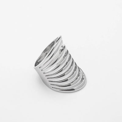 Chrome Spring Ring - BERNA PECI JEWELRY