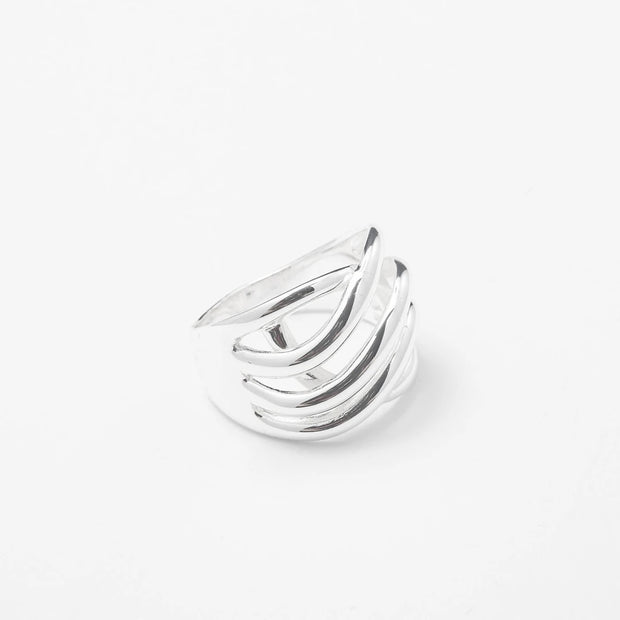 Chrome The Waves Ring - BERNA PECI JEWELRY