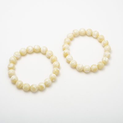 White Beaded Healing Bracelets - BERNA PECI JEWELRY