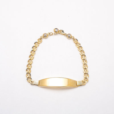New ID 10K Solid Gold Bracelet - BERNA PECI JEWELRY