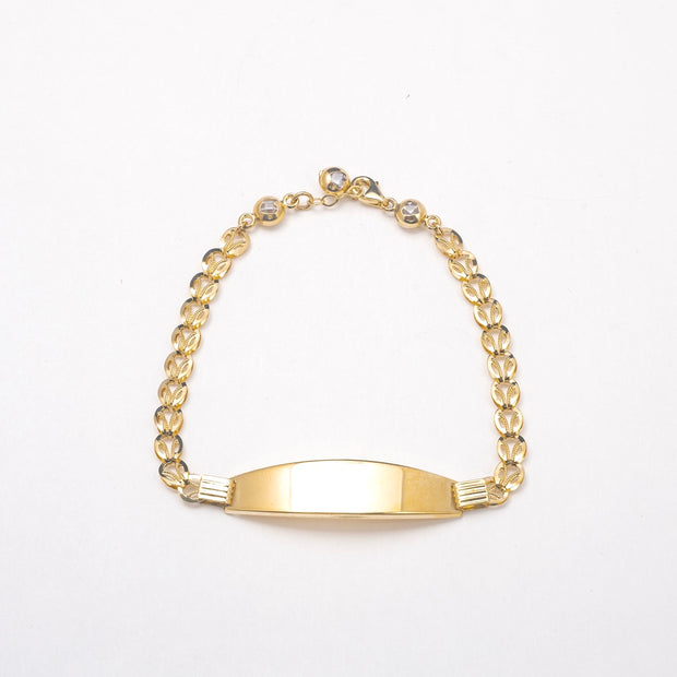 New ID 10K Solid Gold Bracelet - BERNA PECI JEWELRY