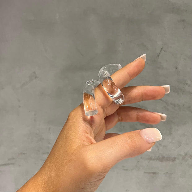 The Crystal Clear Swirl Ring - BERNA PECI JEWELRY