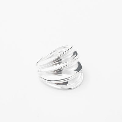 Chrome Stripped Band - BERNA PECI JEWELRY