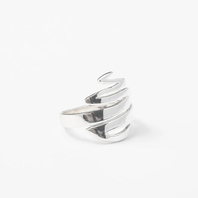 Mini Chrome Squiggly Ring - BERNA PECI JEWELRY