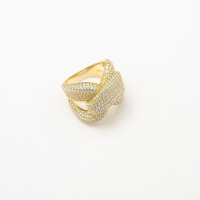 Large Gold Icy Knot Ring - BERNA PECI JEWELRY